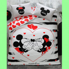 Taç Disney Minnie&Mickey Amour Nevresim Takımı (Çift Kişilik) NAKİT 1250 TL